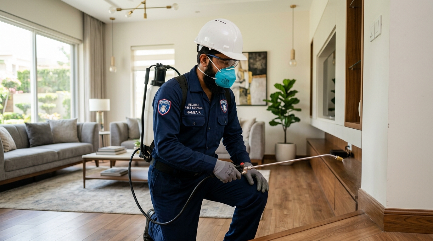 Pest control technician in Sialkot Pakistan